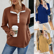 Women’s Quilted Pullover from $15.99 (Reg. Up to $33.99) - Multiple Colors