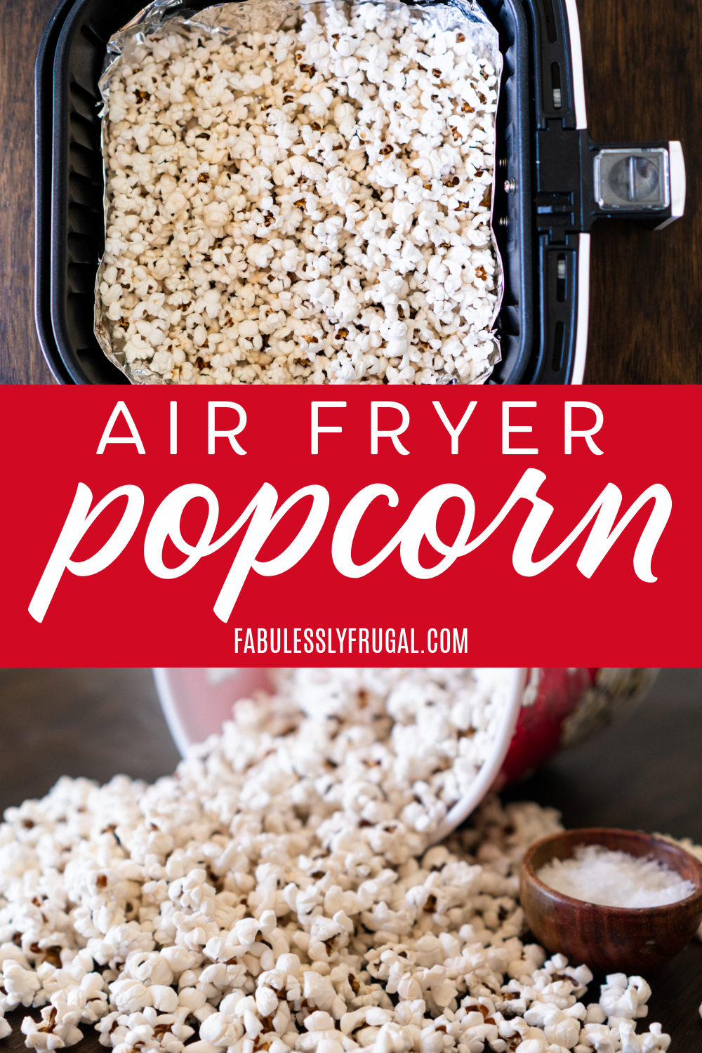 Air fryer popcorn is the best and easiest way to make fresh, airy popcorn. You then can enjoy it with any seasonings you want. 