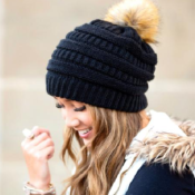 Cozy Up in Style with this FAB Knit Beanie with Pom Pom, Just $8.99 + Free...
