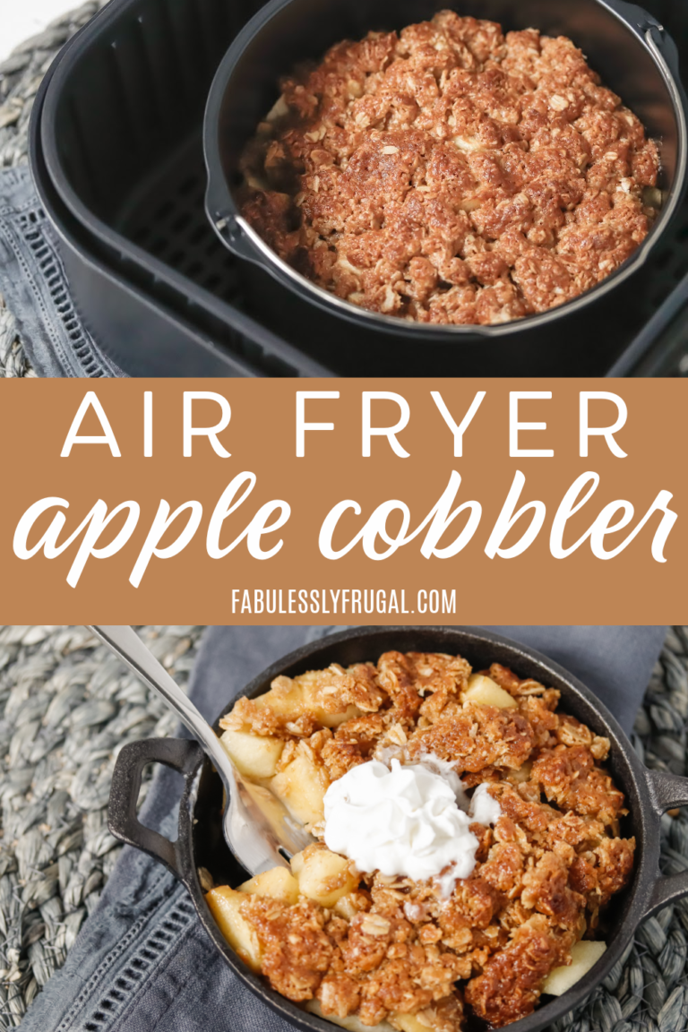 Air Fryer Apple Cobbler Recipe Fabulessly Frugal