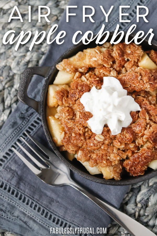 Air Fryer Apple Cobbler Recipe Fabulessly Frugal