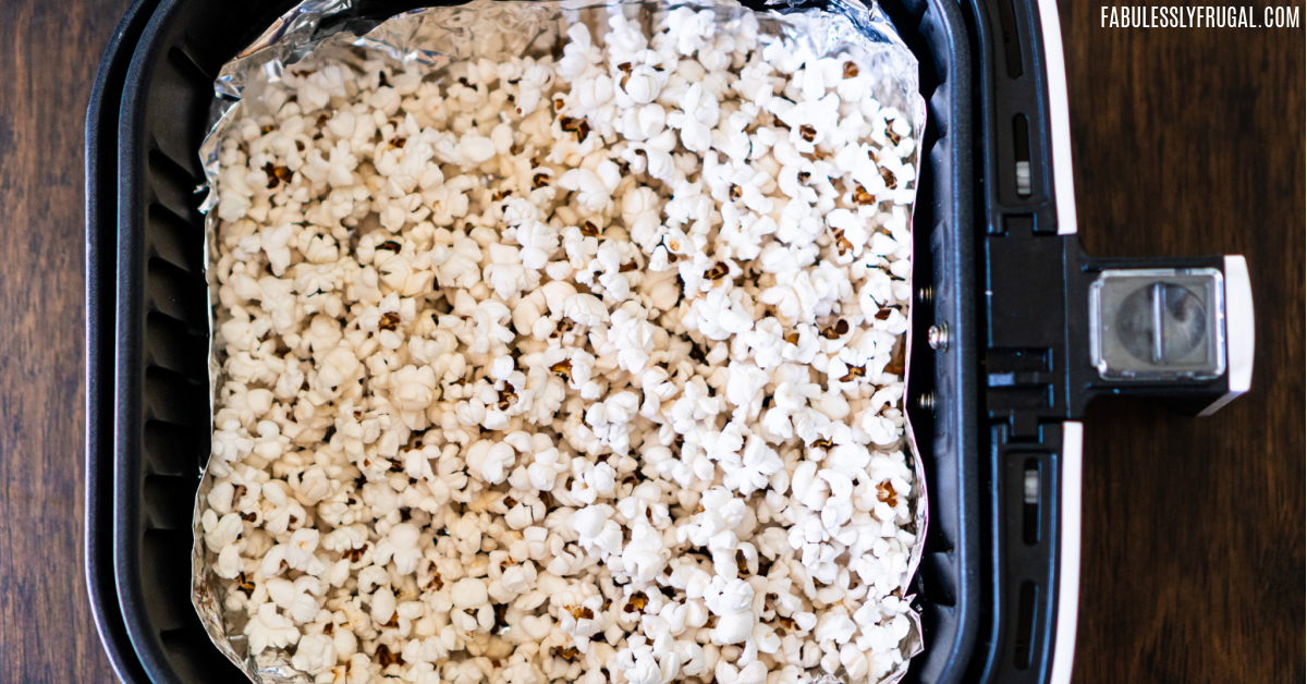 How do I make air fryer popcorn? Well, its easy. All you need is popcorn kernels and an air fryer for some delicious and fresh popcorn. 
