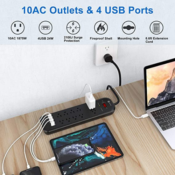 iClever’s 10-Outlet/4 USB Surge Protector $15.39 (Reg. $22) - FAB Ratings!...