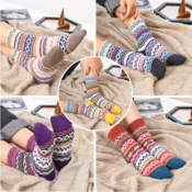 5 Pairs Wool Socks for Women $6.59 After Code (Reg. $11.99) | $1.32 each...
