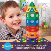 50-Piece Discovery Kids Toy Magnetic Tiles $23.99 (Reg. $59.99)