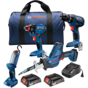 Bosch 18V 4-Tool Combo Kit $199 Shipped Free (Reg. $329) | $49.75 each...