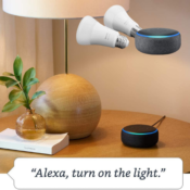 3rd Gen. Echo Dot with Two Dimmable Philips Hue Bulbs $58.98 (Reg. $79.98)...