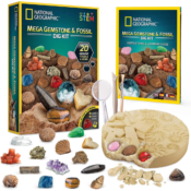 Amazon Black Friday! National Geographic Mega Gemstone & Fossil Dig Kit...