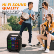 Portable Bluetooth Speaker $33.49 After Code (Reg. $66.99) + Free Shipping...