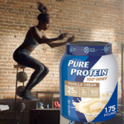 Pure Protein Whey Vanilla Cream Powder, 1.75 lbs. as low as $12.82 Shipped...