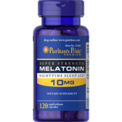 120 Count Puritan's Pride Super Strength Melatonin Capsules, 10 Mg as low...
