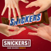 Snickers 1-Pound Giant Candy Bar $9.98 | Stocking Stuffer Idea!