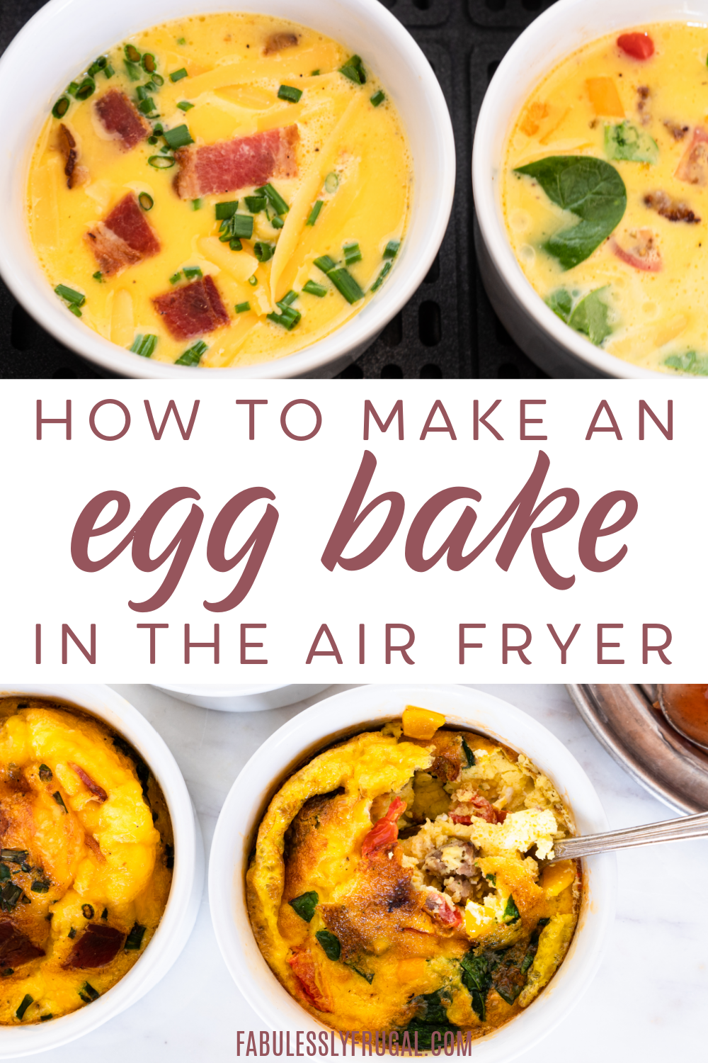 You are going to love this air fryer egg bake recipe because it is simple, tasty, and healthy!