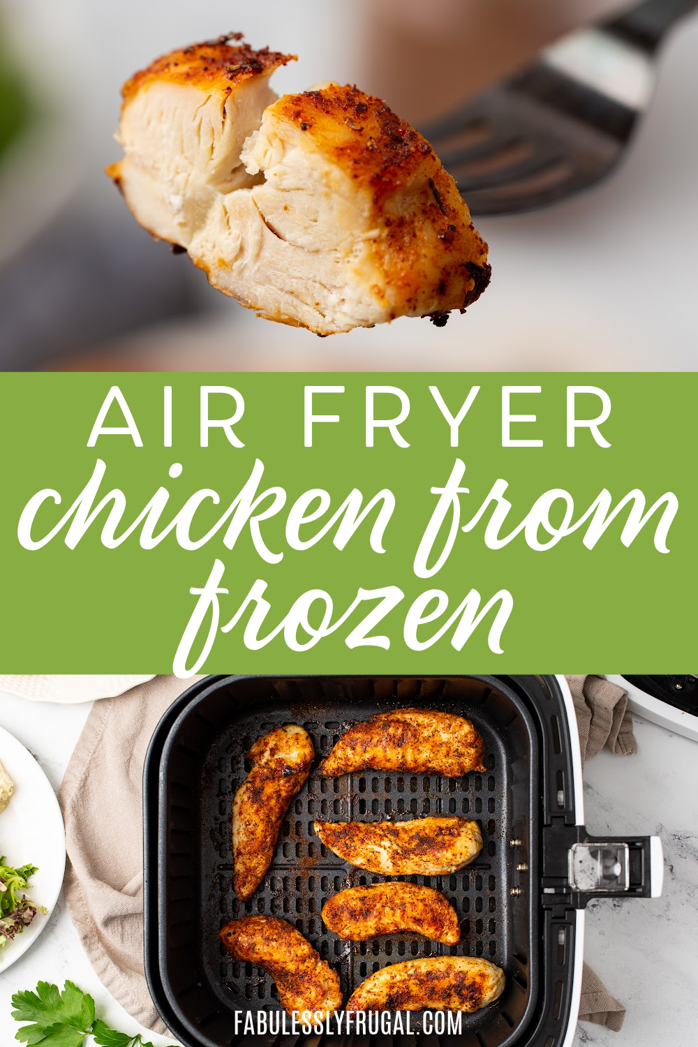 air fryer chicken from frozen