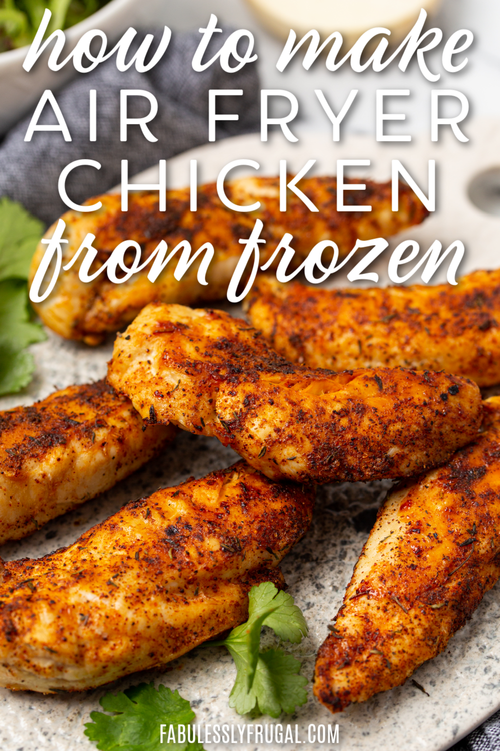 how to make air fryer chicken from frozen