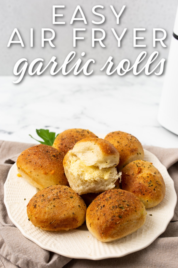 Quick And Easy Air Fryer Garlic Rolls Recipe - Fabulessly Frugal