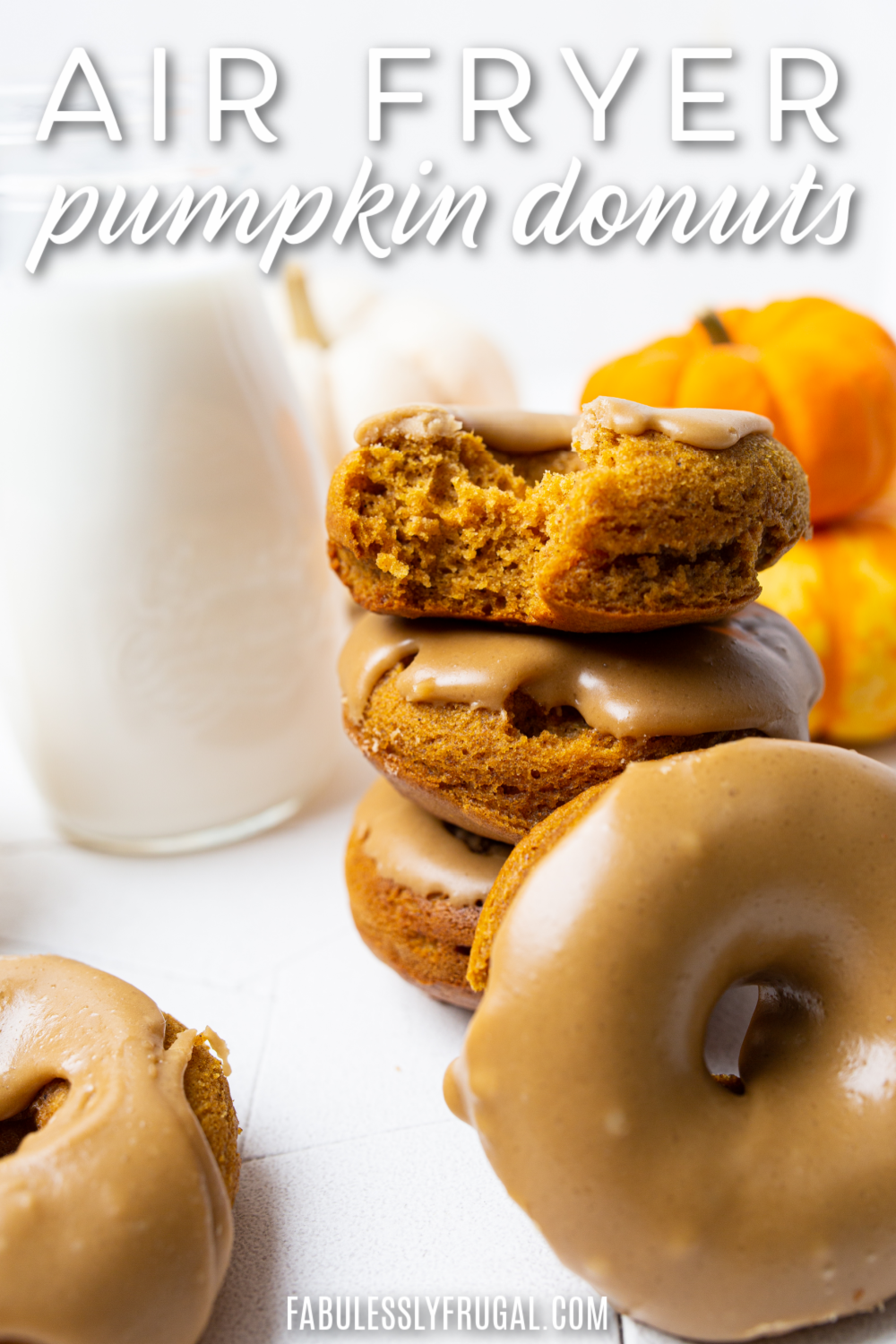 air fryer pumpkin donuts