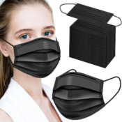 100-Piece Black Disposable Face Masks $5.92 (Reg. $9.97) | 6¢ each mask!