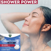 12 Count Vicks VapoShower Plus Shower Bomb Tablets with Eucalyptus and...