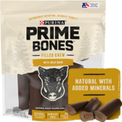 14 Count Purina Prime Bones Wild Boar Filled Chews Bag as low as $7.16...