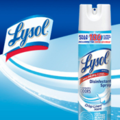 2 Count Lysol Disinfectant Spray, Crisp Linen as low as $6.60 After Coupon...