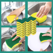 24 Pack Kitchen Cleaning Sponges $6.99 After Code (Reg. $11) - FAB Ratings!...