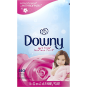 240-Count Downy Fabric Softener Dryer Sheets April Fresh as low as $5.81...