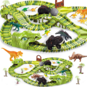 285-Piece Dinosaur Toys and Flexible Track Playset $22.99 After Code (Reg....