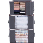 3-Pack Large Capacity Clothes Storage Bag Organizer $19.99 (Reg. $29.99)...