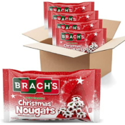 4 Pack Brach's Christmas Holiday Peppermint Nougat Candy, 11 oz Bags as...