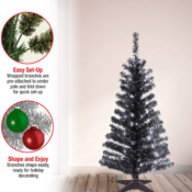 4 ft Artificial Christmas Tree $25.49 Shipped Free (Reg. $56.24) | 8 Colors...