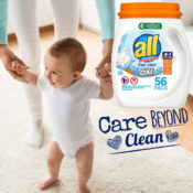 56-Count All Mighty 4-in-1 Laundry Detergent Pacs with Oxi as low as $6.69...