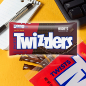 6-Pack TWIZZLERS Twists HERSHEY'S Chocolate Flavored Chewy Candy as low...