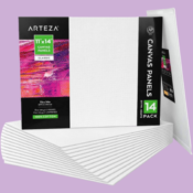 Arteza 14-Pack Canvas Boards for Painting as low as $18.74 Shipped Free...