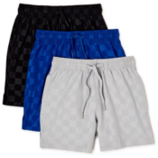 Athletic Works 3 Packs Boys Soccer Shorts $3.99 (Reg. $17.91) | 3 Color...