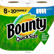 Bounty 8-Count Family Rolls Paper Towels as low as $17.55 Shipped Free...