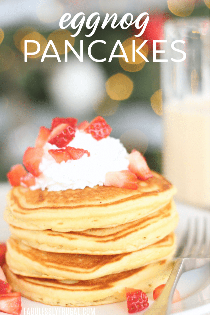 Christmas breakfast eggnog pancakes recipe