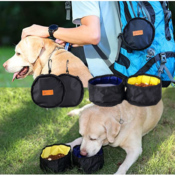Today Only! Collapsible Dog Bowl Set for Travel $11.99 After Code (Reg....
