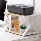 Desktop Printer Stand with 2-Tier Organizer $22.19 Shipped Free (Reg. $36.99)...