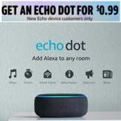 Amazon Offer | Get an Echo Dot for 99¢!