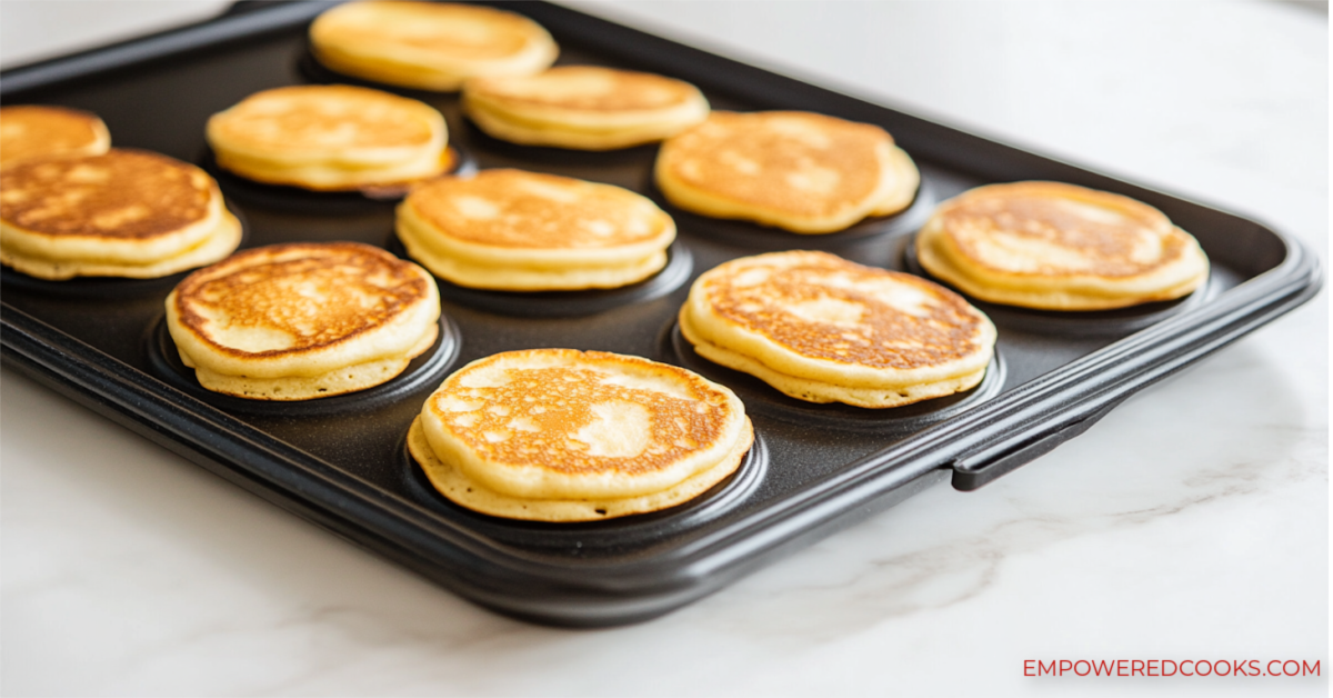 pancakes on a griddle