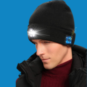 Headlamp Bluetooth Beanie Hat $14.39 After Code (Reg. $23.99) | 2 Colors