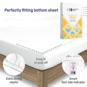 King Size White Soft 100% Cotton Fitted Sheet $23.79 (Reg. $40) - FAB Ratings!