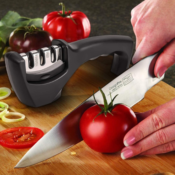 Knife Sharpener with Cut-Resistant Glove $7 After Code (Reg. $19.99) -...