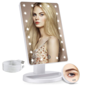 Lighted 10X Magnifying Makeup Vanity Mirror $16.14 (Reg. $20.99)