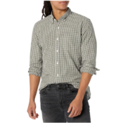 Men's Standard-Fit Long-Sleeve Gingham Plaid Poplin Shirt from $17.60 (Reg....