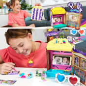 Polly Pocket Un-Box-It Playset $15.99 (Reg. $19.99) | Includes 20 Accessories,...