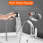 Single Handle Faucets with Pull Out Sprayer $32.99 Shipped Free (Reg. $65.99)