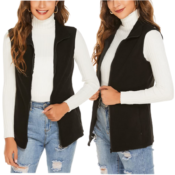 Sleeveless Fleece Vests for Women with Zipper $9 After Code (Reg. $22.99)
