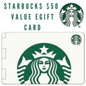 Starbucks $50 Value eGift Card $45 w/ Email Delivery